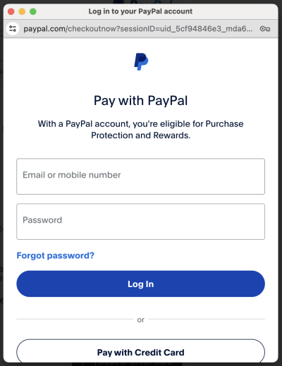 Log In To Your PayPal Account